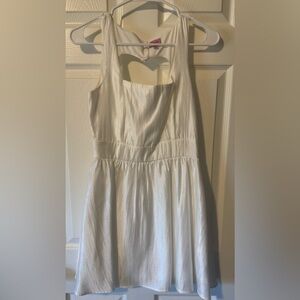 Francesca's Miami white heart cutout dress
